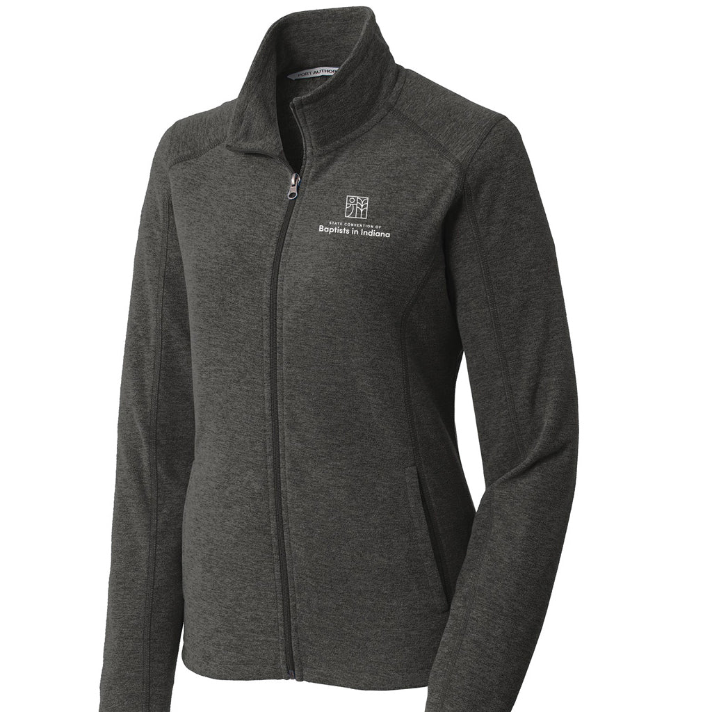 Port Authority Ladies Heather Microfleece Full-Zip Jacket L235