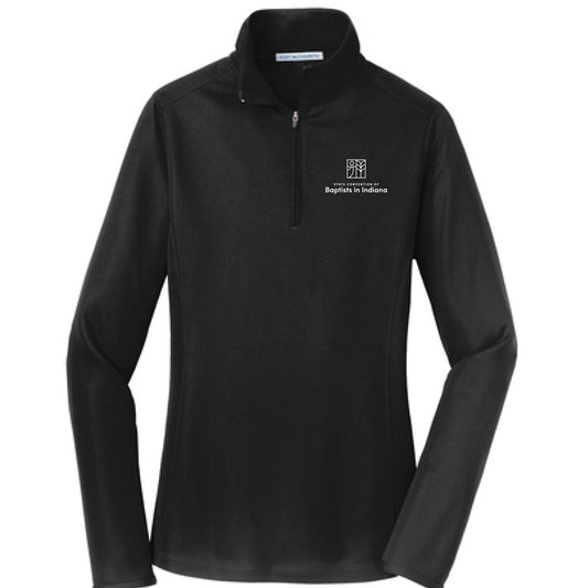 Ladies Pinpoint Mesh 1/2-Zip L806