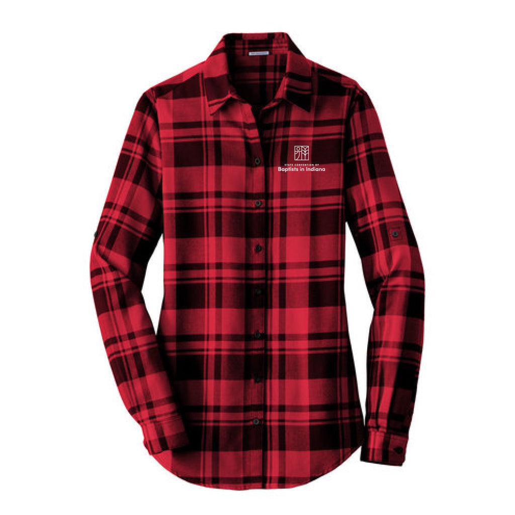 Port Authority Ladies Plaid Flannel Tunic LW668